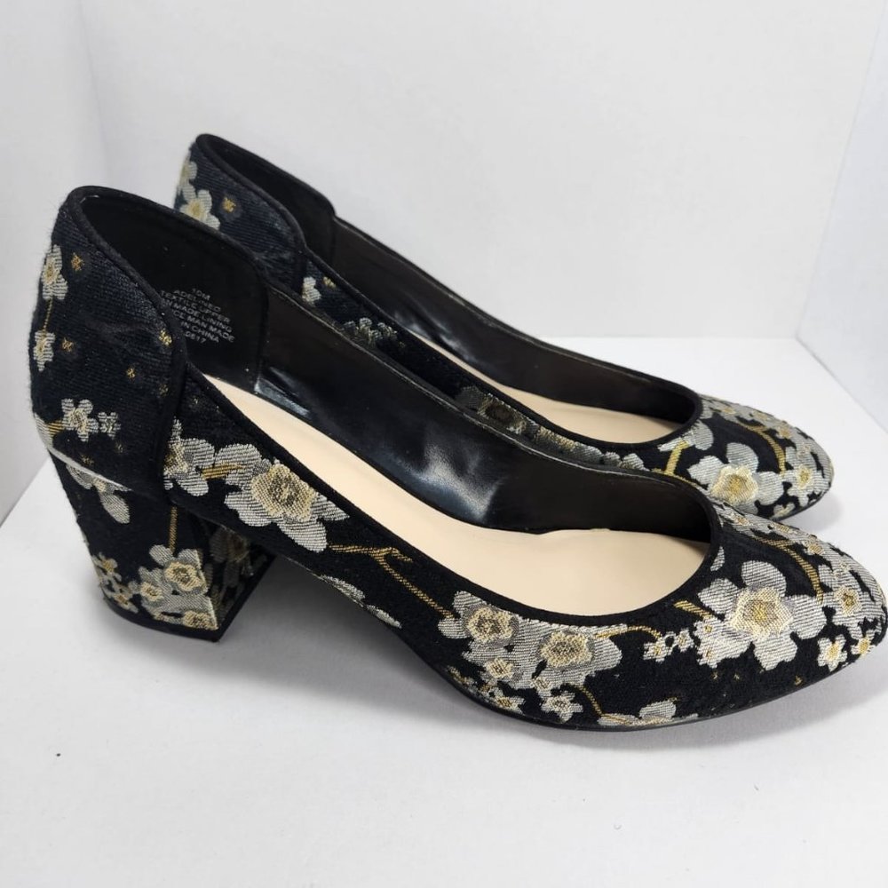 Nine West Adelineo Black and Silver Shoes